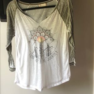 baseball tee. “find joy in the journey”